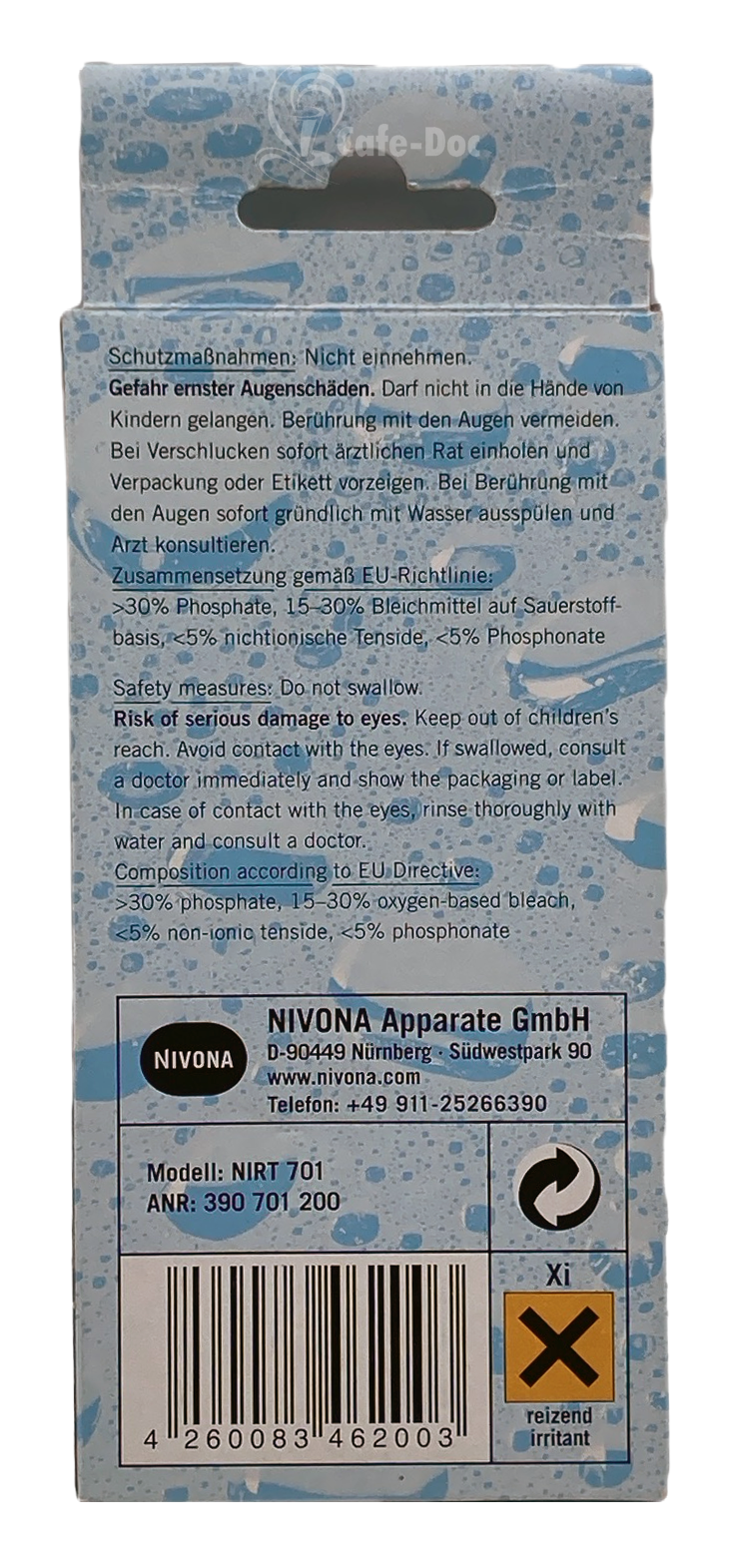 Nivona - Reinigungstabletten 10er Blister - 390 701 200