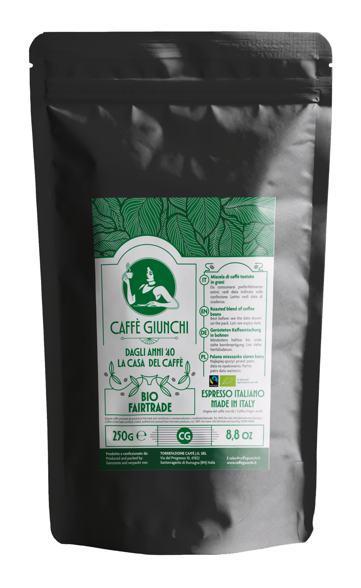 Giunchi - Fairtrade-zertifizierter Bio-Röstkaffee - 0105BF06