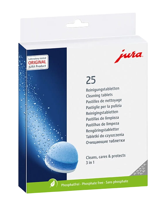 Jura 3-Phasen Reinigungstabletten 25 Stück - 25045